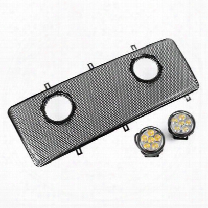 Rugged Ridge Spartan Grille Insert Kit With Dual 3.5 Inch Leds - 12034.13
