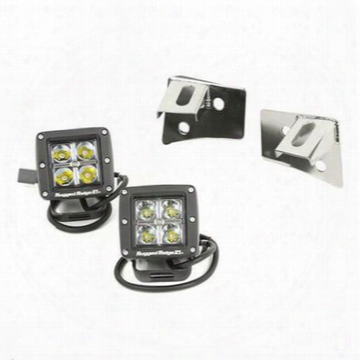 Rugged Ridge Windshield Bracket Led Light Kit - 11028.1
