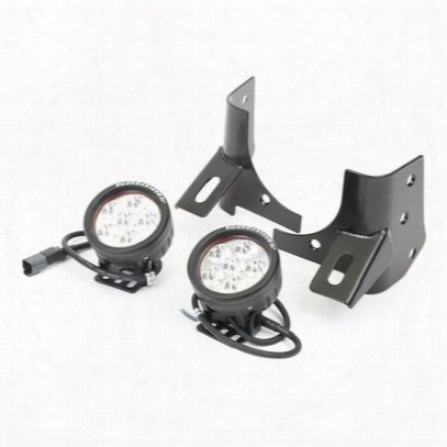Rugged Ridge Windshield Led Light Mount Kit (black) - 11027.13