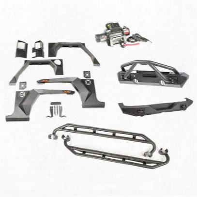 Rugged Ridge Xhd Armor Package - Bumper With Double X Striker - 11615.54