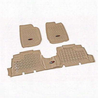 Rugged Ridge All Terrain Floor Liner Kit (tan) - 13987.24