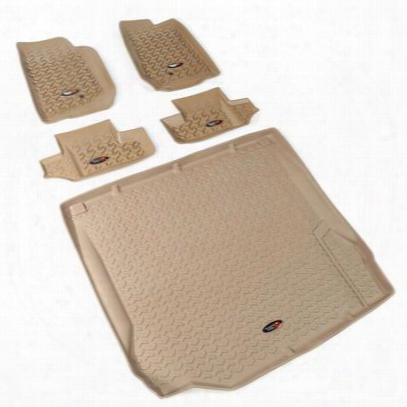 Rugged Ridge All Terrain Floor Liner Kit (tan) - 13988.02