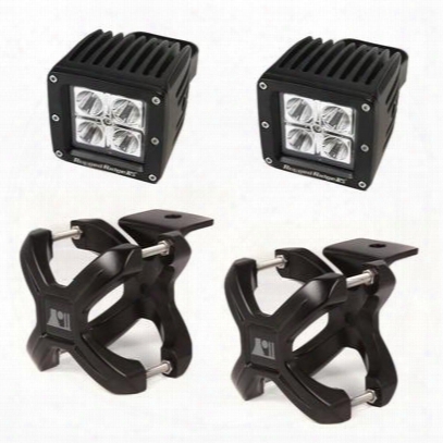 Rugged Ridge Square Led Ligt And Small X Clamp Kit - 15210.22