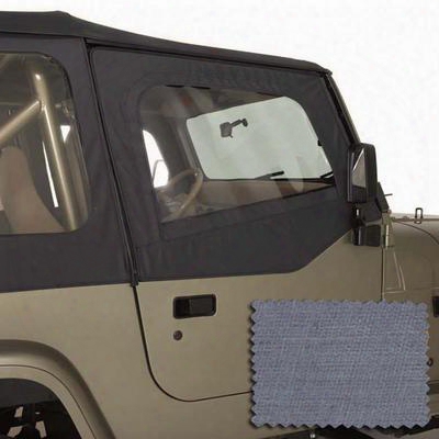 Rugged Ridge Upper Soft Doors For Factory Half Doors In Gray Denim - 13713.09