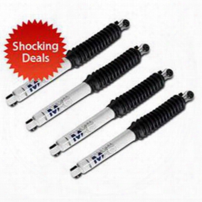 Pro Comp 4 Pro Comp Mx-6 Six Way Adjustable Mono-tube Shocks With 4 Black Shock Boots, Gas Charged - S/dshockingmx6