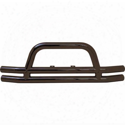 Smittybilt 3 Inch Front Tube Bumper With Hoop (black) - Jb44-f