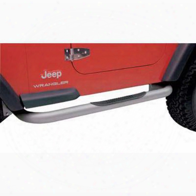 Smittybilt Sure Step 3 Inch Diameter Side Bars, Wheel To Wheel Length (stainless Steel) - Jn44-s2s