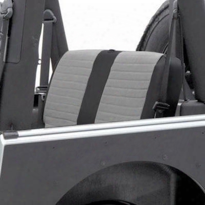 Smittybilt Xrc Rear Black/gray Seat Cover Fabric/ Vinyl 758211