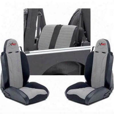Smittybilt Xrc Seat Package (black/ Gray) - Xrcseat1g