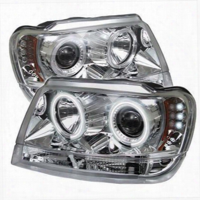 Spyder Auto Group Ccfl Led Projector Headlights (chrome) - 5011138