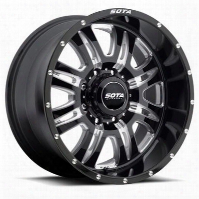 Sota Offroad Rehab, 20x10 Wheel With 8 On 180 Bolt Pattern - Death Metal Black - 564dm-21088-19