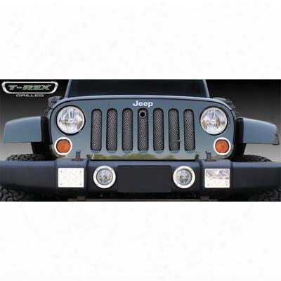 T-rex Grilles Sport Series Grille With Accommodating Hood Lock Outlet ( Black) - 46482