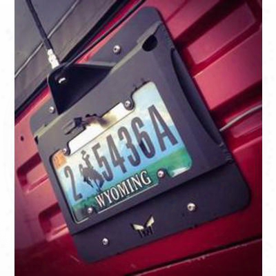 Tnt Customs License Plate Mount (black Powder Coat Steel) - Tlicp