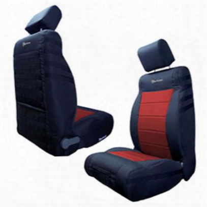 Bartact Front Seat Cover (black/red) - Jksc0710fpbr