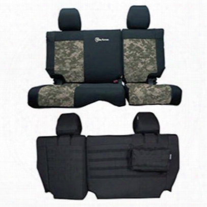 Bartact Rear Bench Seat Cover (black/acu Camo) - Jksc0710r2ba