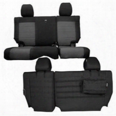 Bartact Rear Bench Seat Cover (black/gray) - Jksc0710r2bg