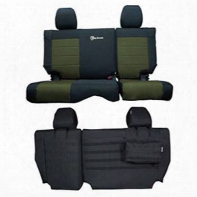 Bartact Rear Bench Seat Cover (black/olive) - Tjsc0306rbbo
