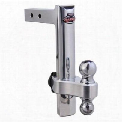 Trimax Locks Adjustable Polished Aluminum Dual Ball Mount Hitch - Trz12al