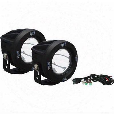 Vision X Lighting Optimus Round Series Prime 10 Degree Black Led Light Kit - Spot Beam - 9141251