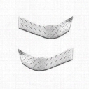 Warrior Short Corner Body Armor (Polished Aluminum) - 810
