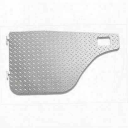 Warrior Aluminum Diamond Plate Half Doors With Slider Style Latch (silver) - 902door