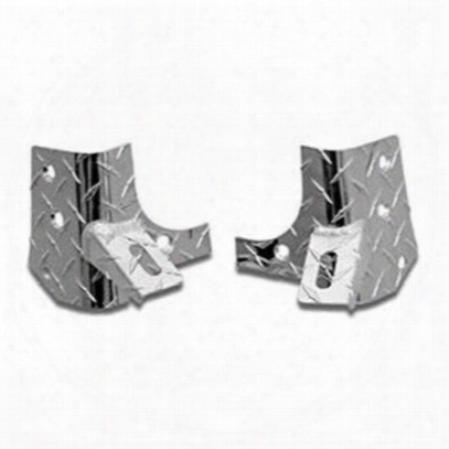 Warrior Diamond Plate Windshield Light Bracket (chrome) - 1503pc