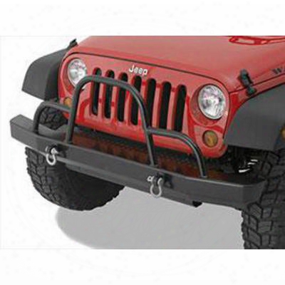 Warrior Rock Crawler Front Bumper With Brush Guard And D-ring Mounts (black) - 59051