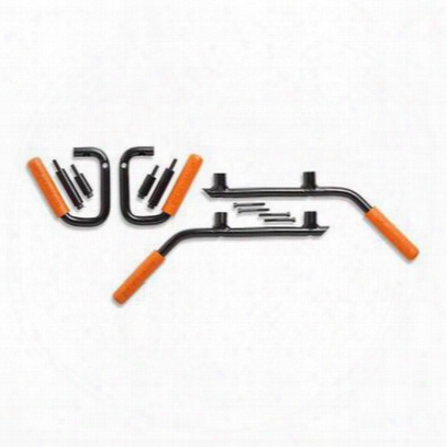 Welcome Distributing Front And Rear Grabars With Orange Grips - 1005o