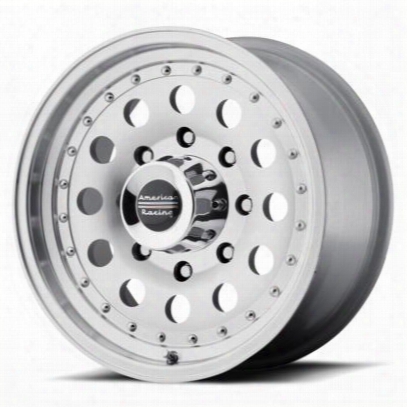 American Racing Ar62 Outlaw Ii, 16x10 Wheel With 8 On 6.5 Bolt Pattern - Machined With Clear Coat - Ar626182