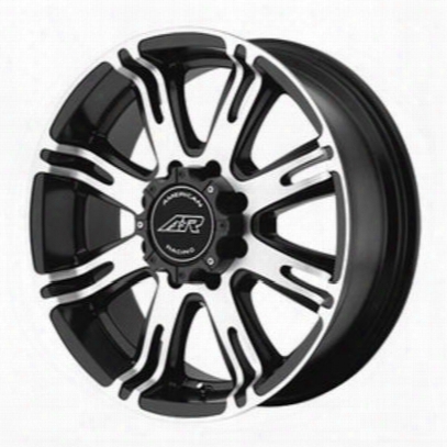 American Racing Ar708, 20x9 Wheel With 5 On 5.5 Bolt Pattern - Matte Black With Machined Face - Ar70829055520