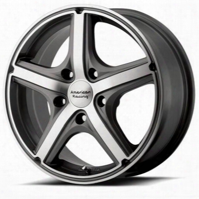 American Racing Ar883 Maverick, 17x7.5 Wheel With 5 On 4.75 Bolt Pattern - Anthracite With Machined Face - Ar88377534440