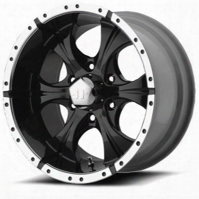 Helo He791, 17x9 Wheel With 6 On 5.5 Bolt Pattern - Gloss Black Machined- He7917960312aa