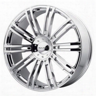 Kmc D2, 22x9.5 Wheel With 6 On 135 And 6 On 5.5 Bolt Pattern - Chrome - Km67722966235