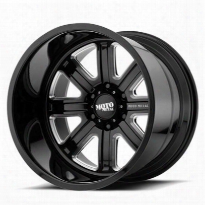 Moto Metal Mo402 20x12 Wheel With 8 On 170 Bolt Pattern - Gloss Black Milled - Mo40221287944n