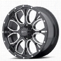 Helo HE879, 18x9 Wheel with 5 on 5.5 Bolt Pattern - Gloss Black Milled- HE87989055318