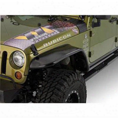 Warrior Jk Wrangler 10 Inch Front Tube Fender Flares (bare Metal) - S7314-raw
