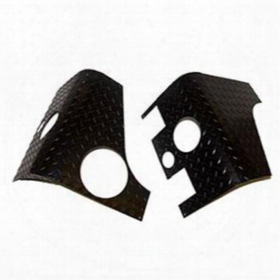 Warrior Rear Corners With Cutouts For Led Lights (black) - 924apc