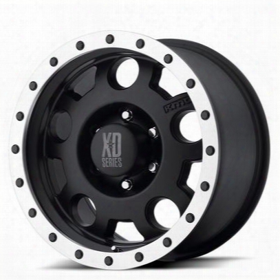 Xd Wheels Enduro Xd125, 17x9 With 8 On 6.5 Bolt Pattern - Matte Black With Machined Bead Ring-xd12579080700