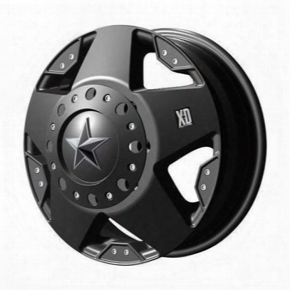Xd Wheels Xd775 Rockstar Dually, 16x6 With 8 On 6.5 Bolt Pattern - Matte Black-xd77566080799