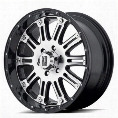 Xd Wheels Xd795 Hoss, 17x9 With 5 On 5 Bolt Pattern - Gloss Black With Machined Face-xd79579050812n