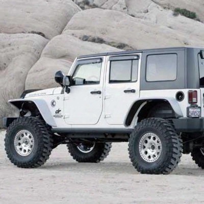 Xenon Jk Wrangler Flat Panel Design Fender Flares (paintable) - 9010