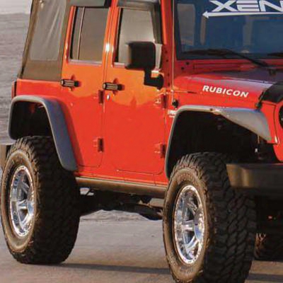 Xenon Jk Wrangler Flat Panel Fender Flares (paintable) - 9110