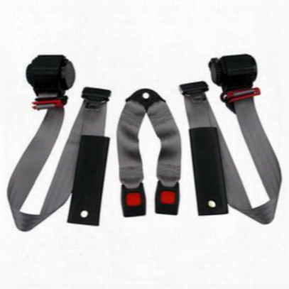 Beams Rear 3-point Shoulder Harness Seat Belts In Gray - Jpyj9295rkt-65