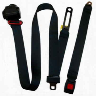 Beams Replacement 3-point Shoulder Harness Front Seat Belt In Black - Jpyj9295f-10