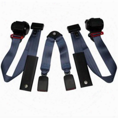Beams Tri-lock Rear Seat Belt In Blue - Tritj9706rkt-42