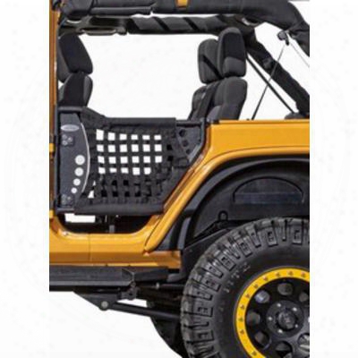 Body Armor Rear Gen Iii Trail Doors With Black Nylon Webbing - Jk-6140