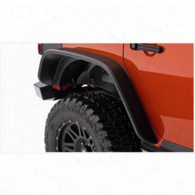 Bushwacker Jeep Jk Wrangler Unlimited Rear Fender Flares 10050-07 - Flat Style