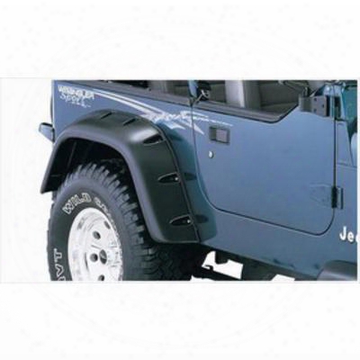 Bushwacker Jeep Yj Wrangler Rear Fender Flares 10058-07 - Cut-out Style