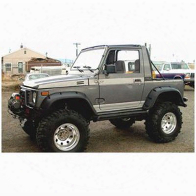Bushwacker Suzuki Samurai Pocket Style Rear Fender Flares (paintable) - 60016-07
