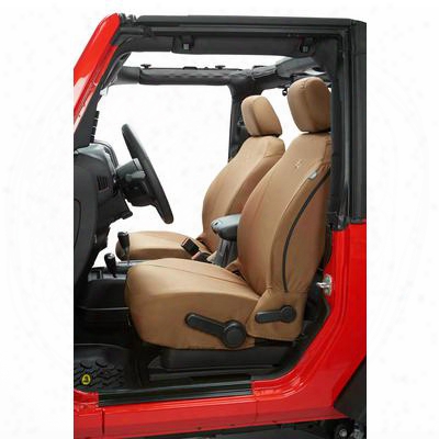 Bestop Custom-tailored Front Seat Covers (tan) - 29280-04